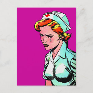 Nurse Nursing Nurses - Vintage Illustration Postcard