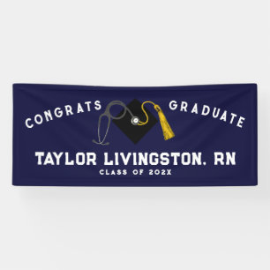 Nurse Nursing School Graduation Congrats Banner