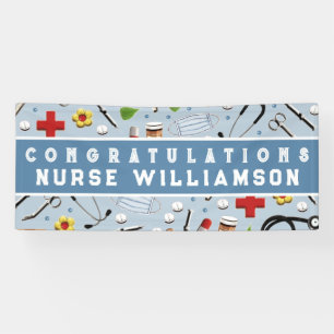 Nurse Nursing School Graduation Congrats Banner