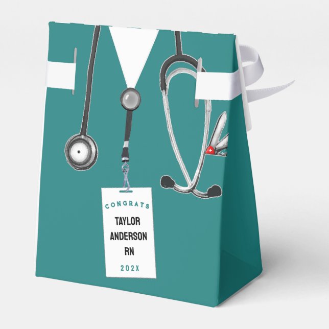Nurse Nursing School Graduation Favour Box (Back Side)
