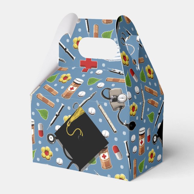 Nurse Nursing School Graduation Favour Box (Front Side)