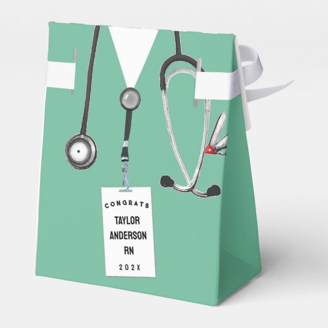 Nurse Nursing School Graduation Favour Box (Back Side)