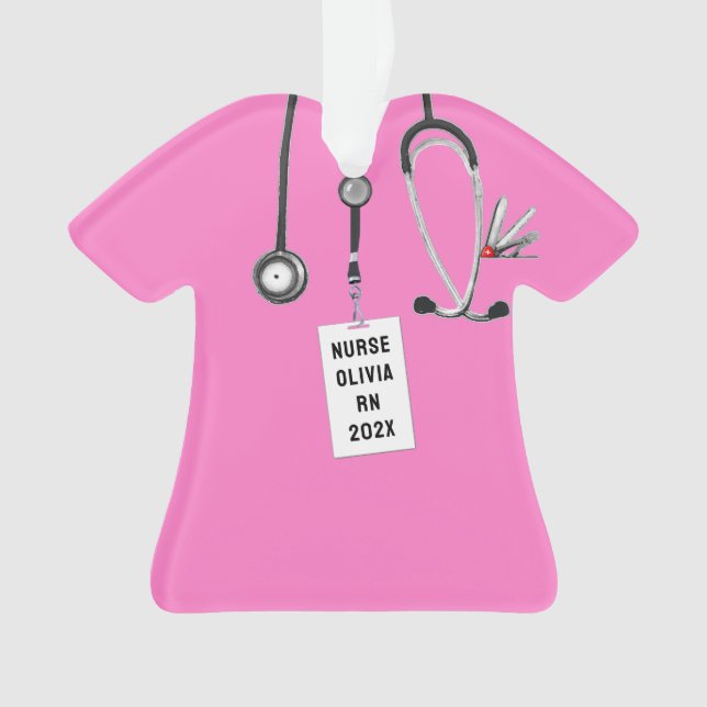 Nurse Nursing School Graduation Ornament (Front)