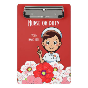 Nurse On Duty 3B Mini Clipboard