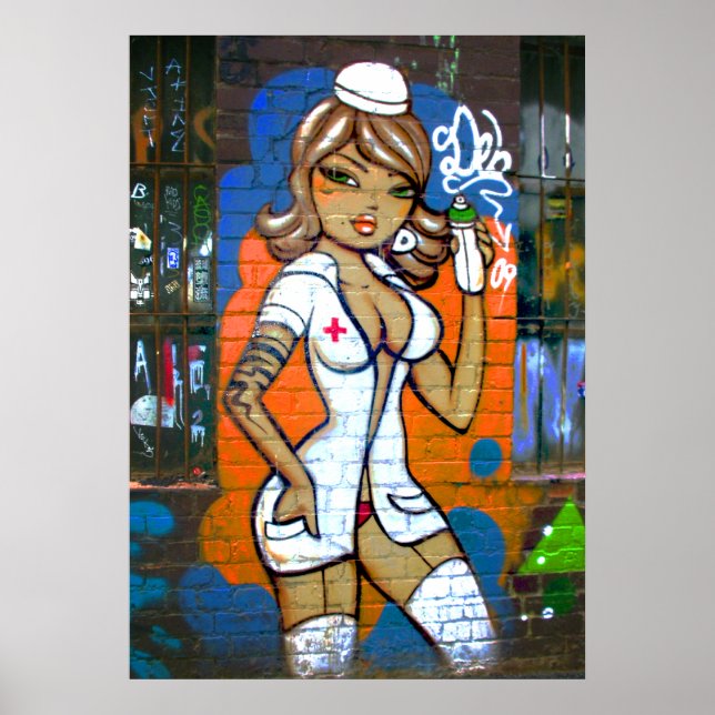 Nurse on Wall Poster (Front)