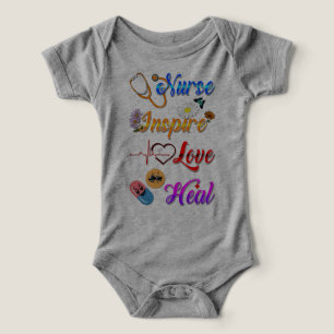Nurse One Piece Inspire Love Heal Med Therapist