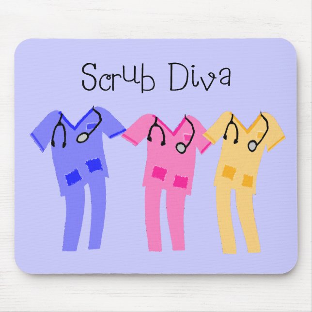 Nurse or Medical Scub Wearer gifts Mouse Pad (Front)