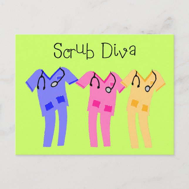 Nurse or Medical Scub Wearer gifts Postcard (Front)