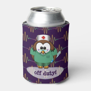 nurse owl can cooler