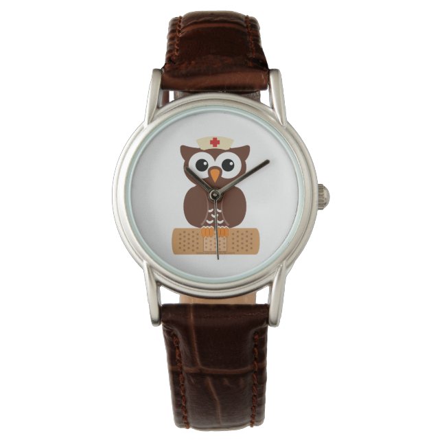 Nurse Owl (w/bandaid) Watch (Front)