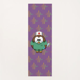 nurse owl - yoga mat