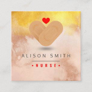 Nurse / Paediatric nurse / caregiver Square Business Card