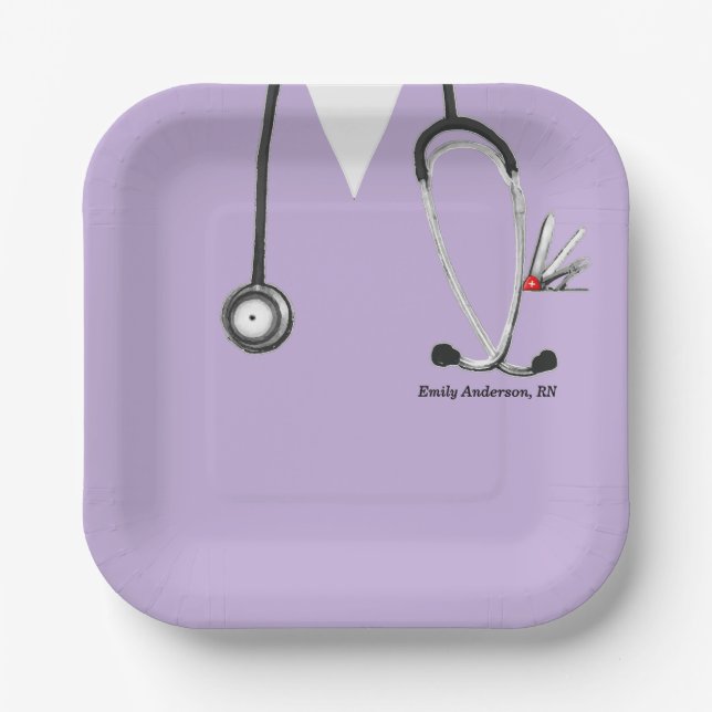 Nurse Party Paper Plate (Front)