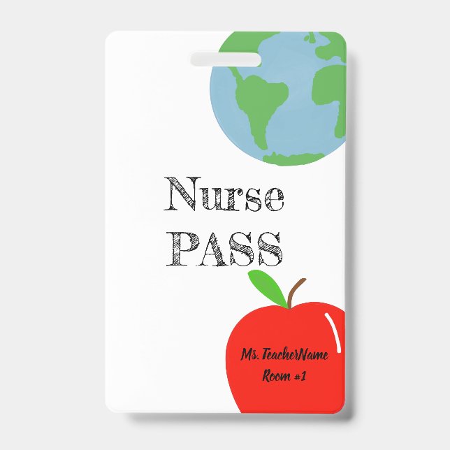 Nurse Pass Personalised ID Badge (Front)