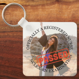 nurse passed nclex rn exam custom key ring