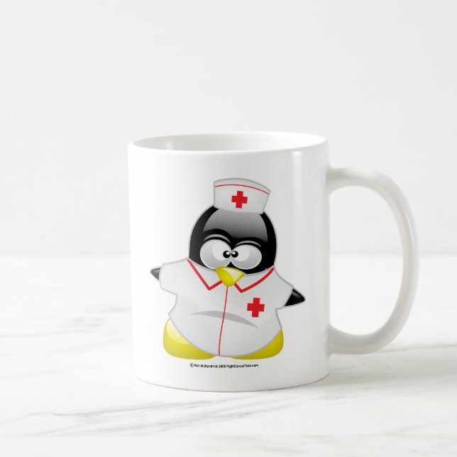Nurse Penguin Coffee Mug (Right)