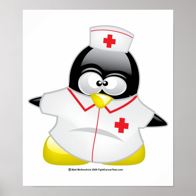 Nurse Penguin Poster (Front)