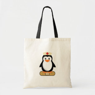 Nurse Penguin (w/bandaid) Tote Bag