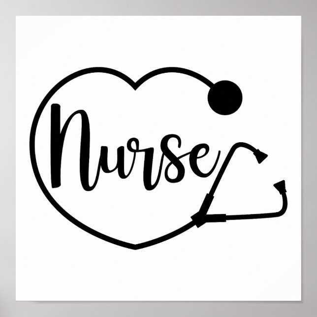 Nurse Personalised Gift Poster (Front)