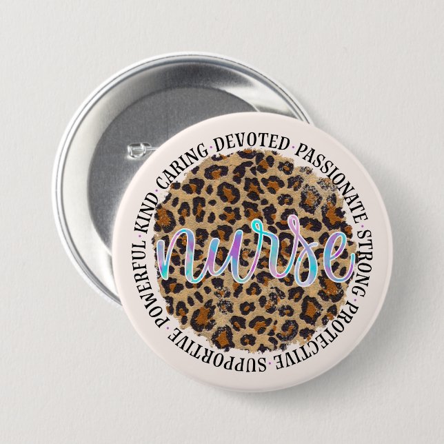 Nurse Personality Traits 7.5 Cm Round Badge (Front & Back)