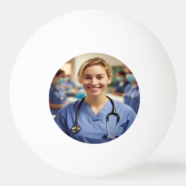 Nurse Photo Customize Personalize Ping Pong Ball (Front)
