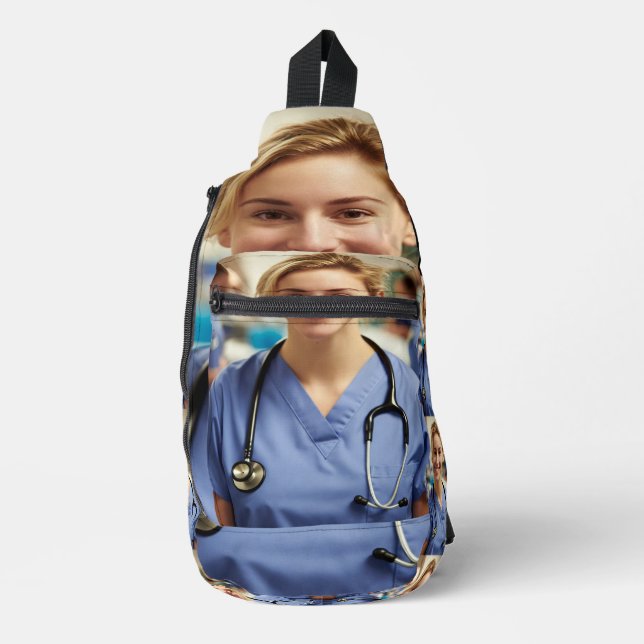Nurse Photo Customize Personalize Sling Bag (Front)