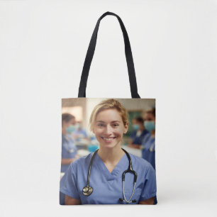Nurse Photo Customize Personalize Tote Bag