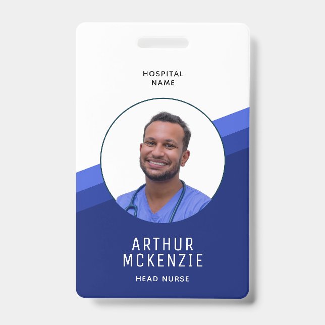 Nurse Photo Hospital ID Badge (Front)
