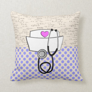 Nurse Pillow Purple Reversable Design II