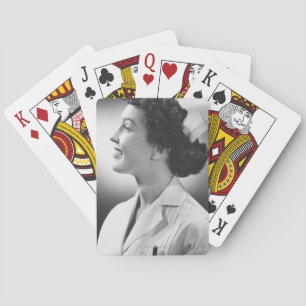 Nurse Posing Playing Cards