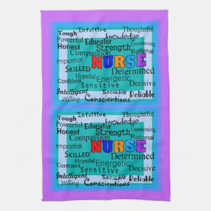 Nurse Positive Words Kitchen Towel