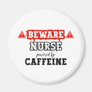 Nurse Powered By Caffeine Nurse & Healthcare Magnet