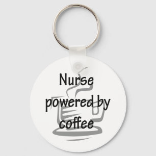 NURSE POWERED BY COFFEE KEY RING