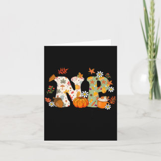 Nurse Practitioner Autumn Fall Season Thanksgiving Card