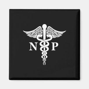 Nurse Practitioner Caduceus Medical Symbol Pocket Magnet