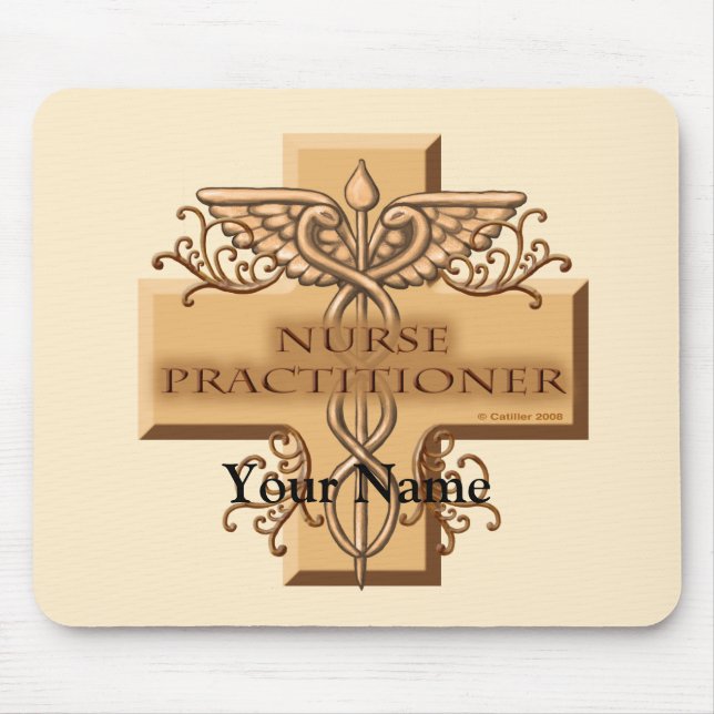 Nurse Practitioner Caduceus mouse pad (Front)