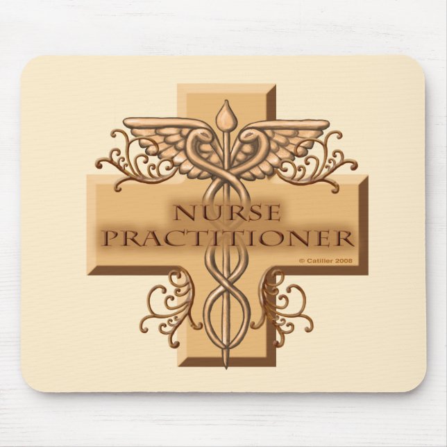 Nurse Practitioner Caduceus Mouse Pad (Front)