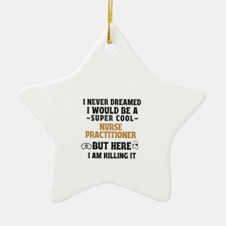 NURSE PRACTITIONER CERAMIC TREE DECORATION