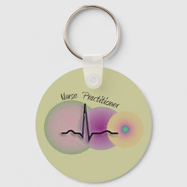 Nurse Practitioner Gifts Key Ring (Front)