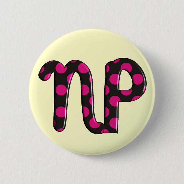 Nurse Practitioner Gifts "NP" 6 Cm Round Badge (Front)