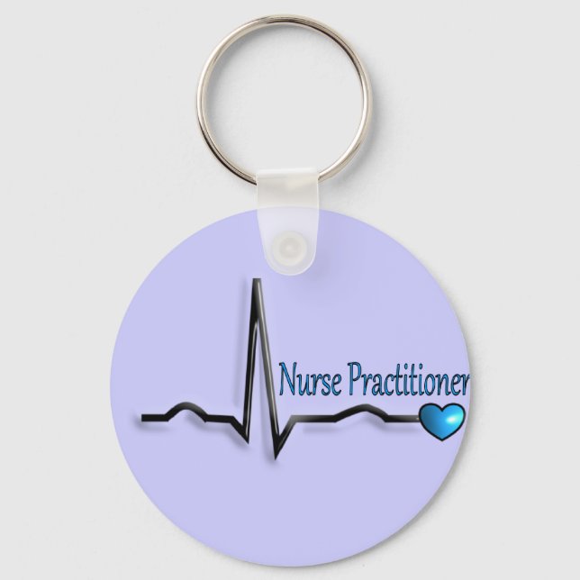 Nurse Practitioner Gifts QRS Design Key Ring (Front)