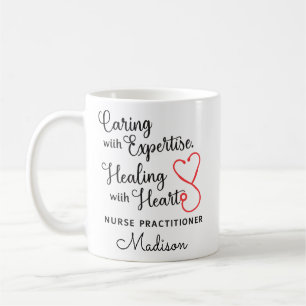 Nurse Practitioner Heart Cup, NP Appreciation, Nur Coffee Mug