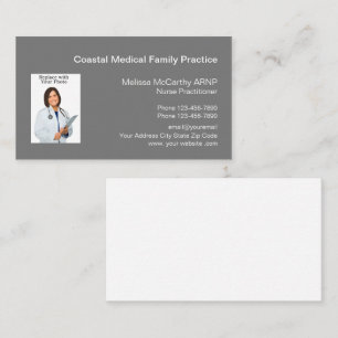 Nurse Practitioner Medical Business Card Template