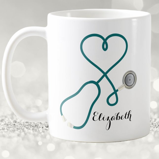 Nurse Practitioner Medical Professional Heart Love Coffee Mug (Nurse Doctor PA Medical Field)