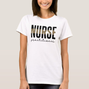 Nurse Practitioner NP Cheetah Print Graduation T-Shirt