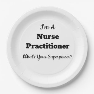 Nurse Practitioner Paper Plate