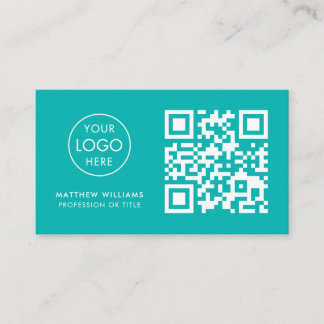 Nurse Practitioner Professional QR Code Logo Business Card