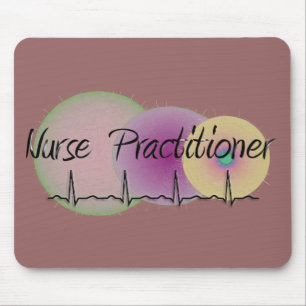 Nurse Practitioner QRS Design Mouse Pad