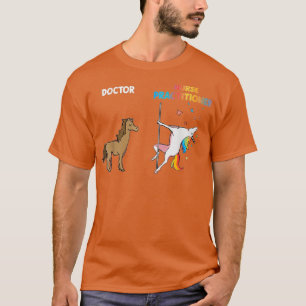 Nurse Practitioner Unicorn Dancing Pole Funny Unic T-Shirt