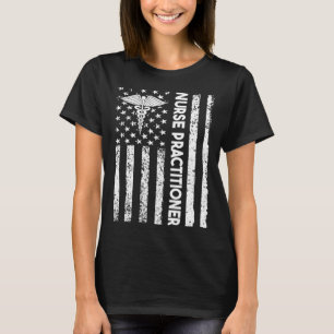 Nurse Practitioner USA Flag Medical Caduceus NP Nu T-Shirt